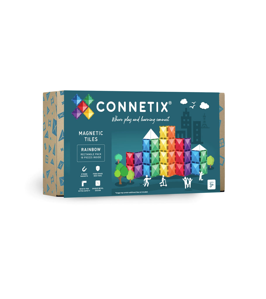 Connetix 18 Pce Rainbow Rectangles