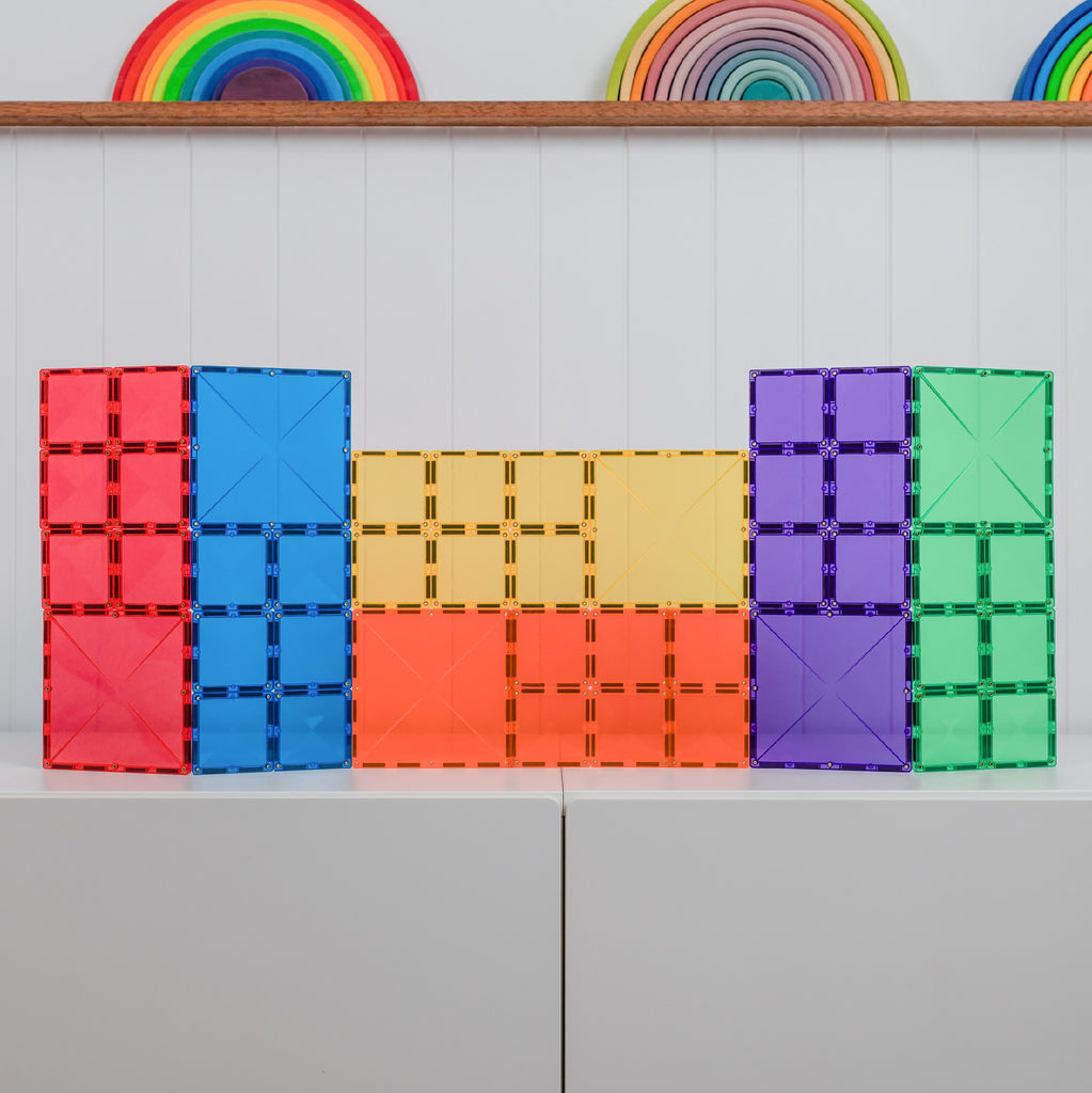 Connetix 42 Piece Rainbow Square Pack