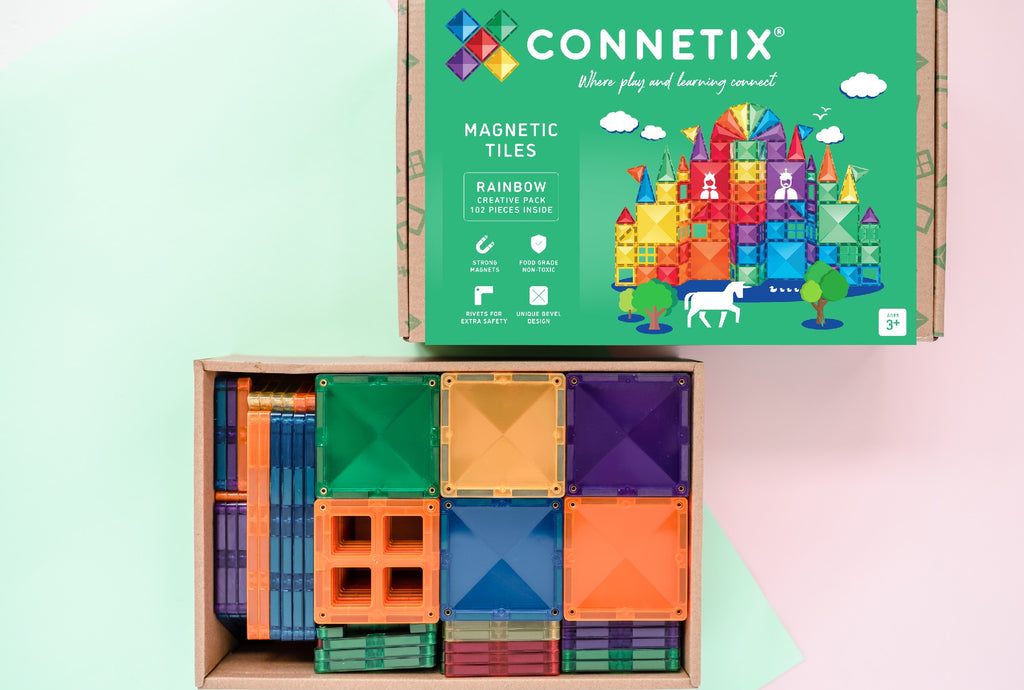 Connetix 102 Piece Rainbow Creative Pack