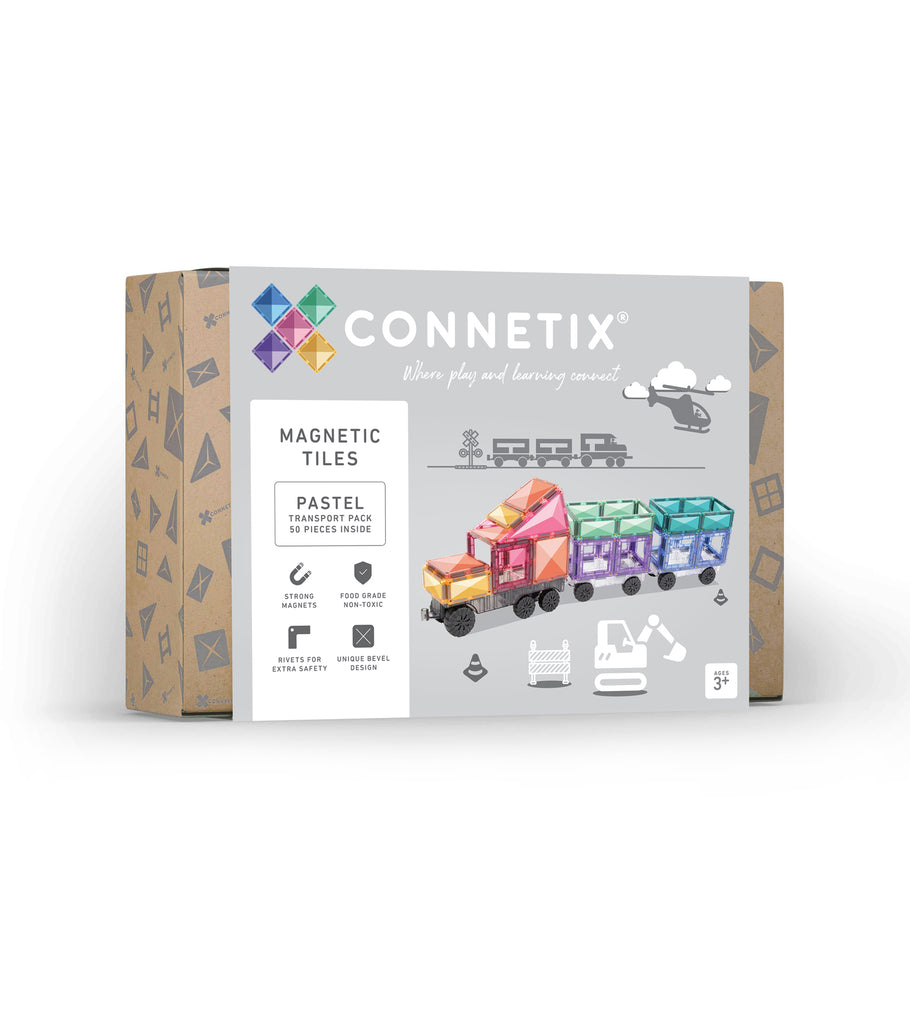 Connetix 50 Pce Pastel Transport Pack