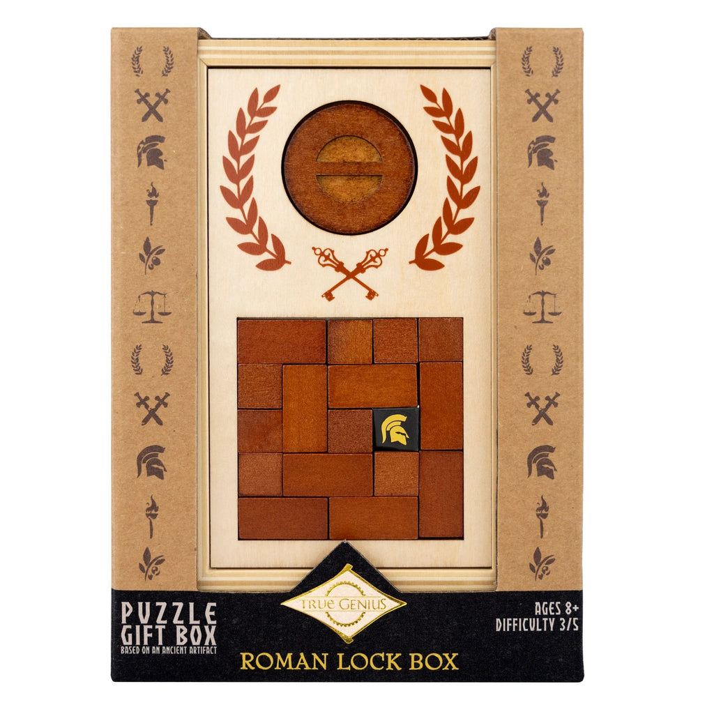 True Genius Roman Lock Box