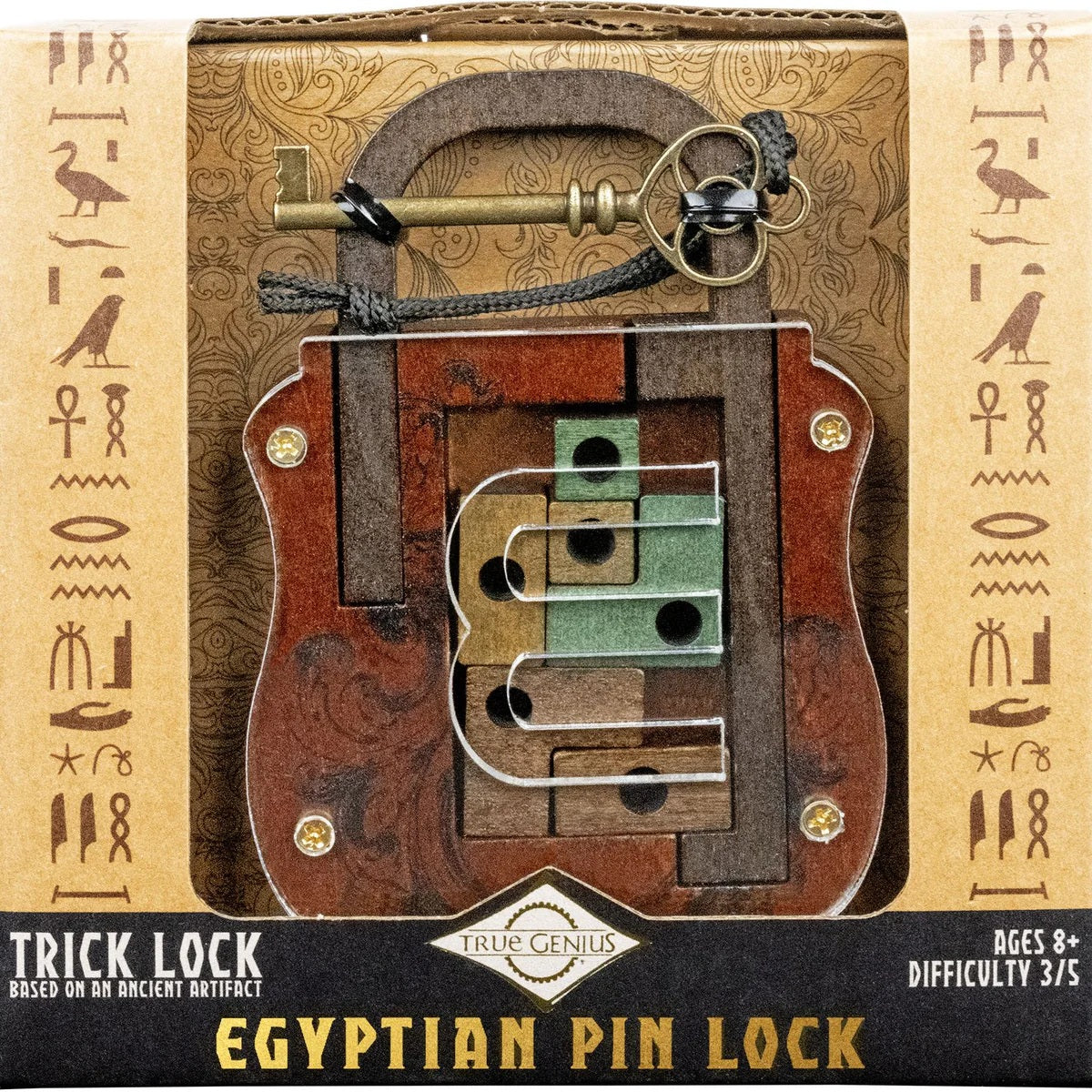 True Genius Trick Lock Eqyptian Pin Lock – Dizzy Toys