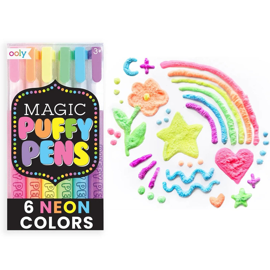 Magic Puffy Pens 6 Pce