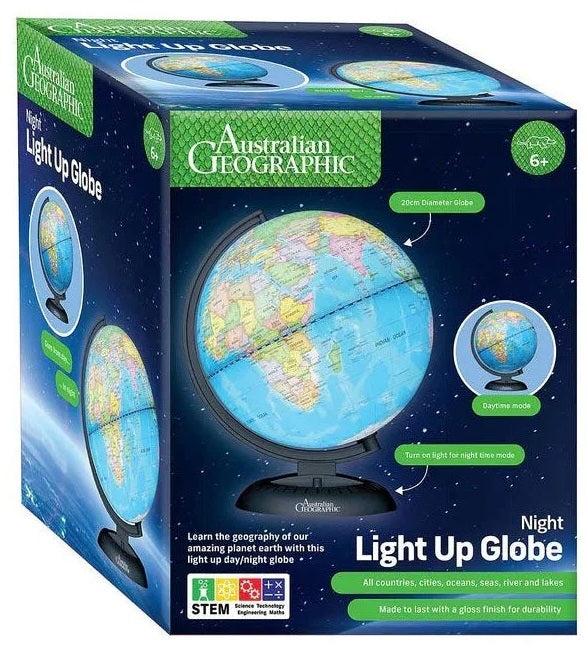 Ag 20cm Night Light Up Globe