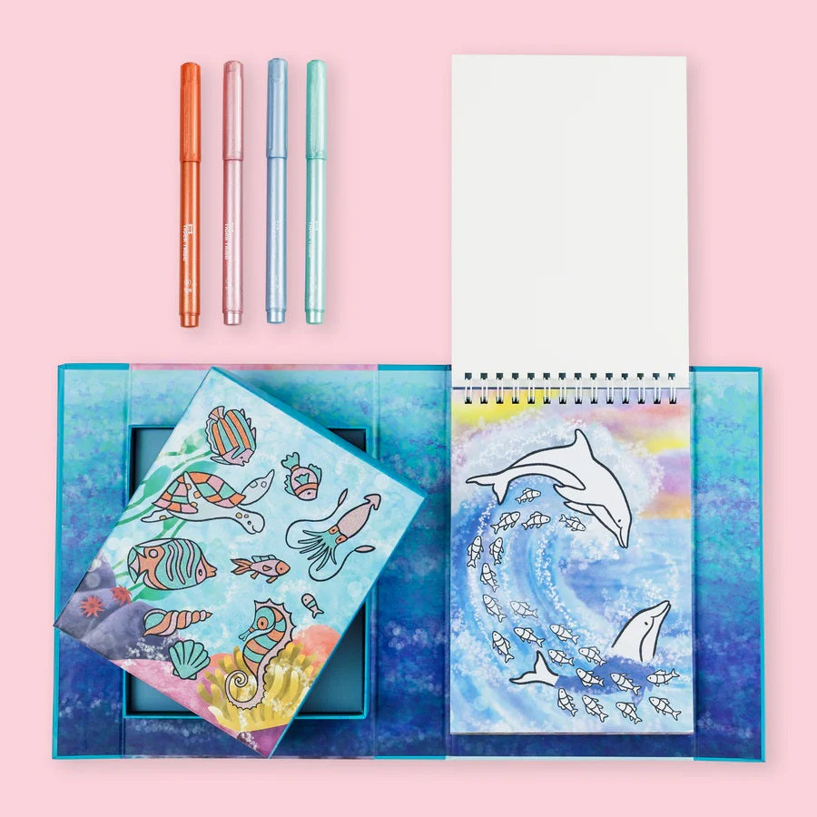 Colouring Set Shimmer Sea Life