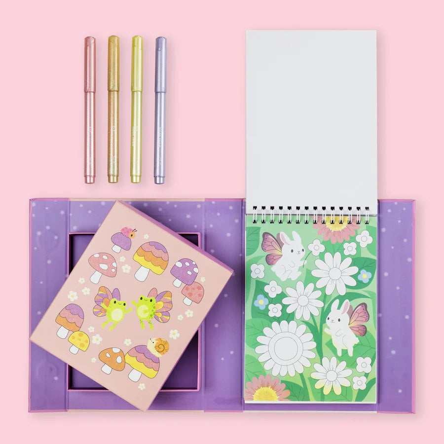 Colouring Set Shimmer Little Fairy Land