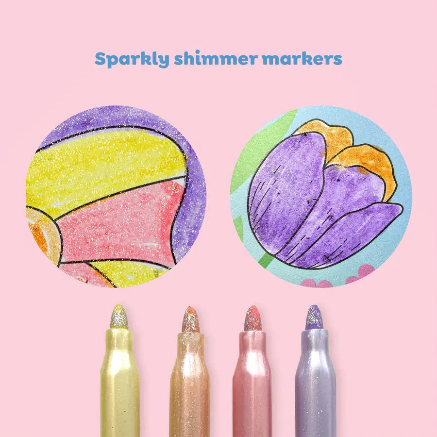 Colouring Set Shimmer Little Fairy Land