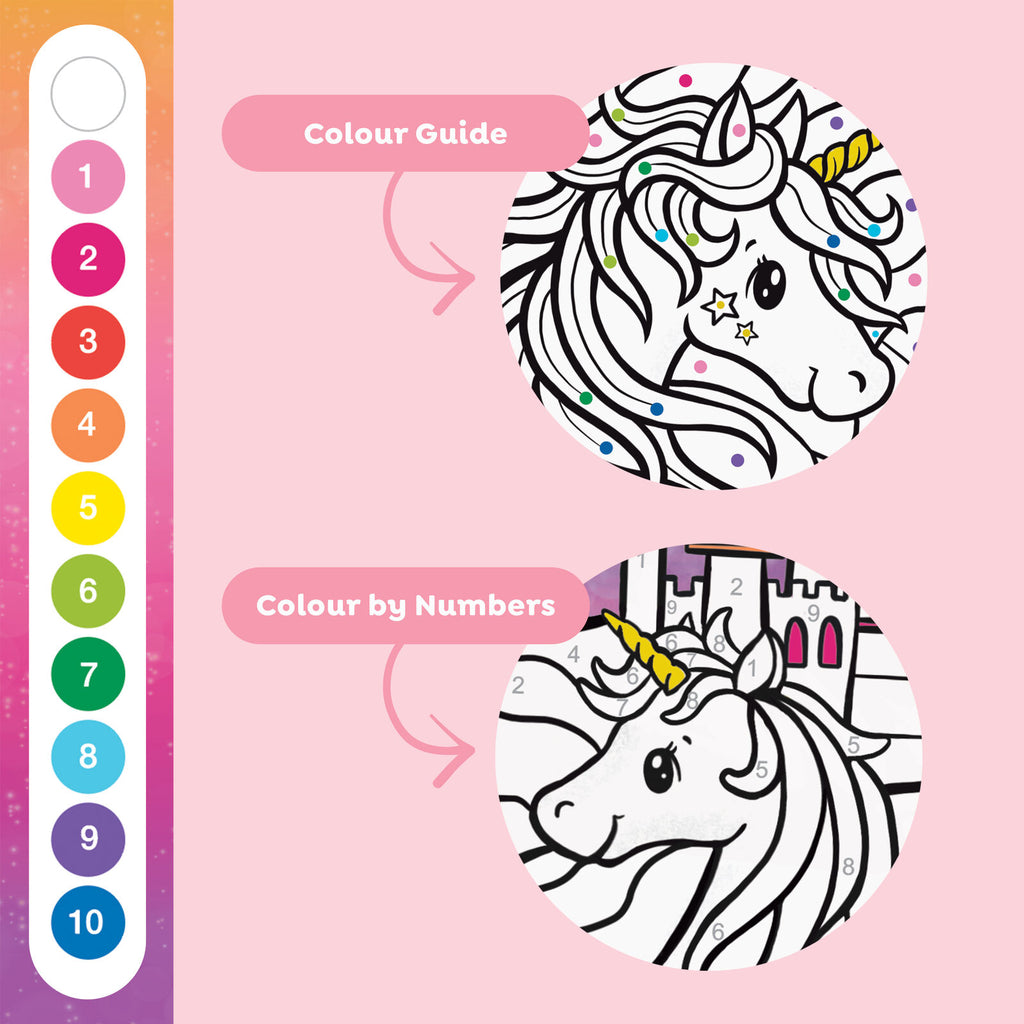 Colour By Numbers Unicorn Dreaming