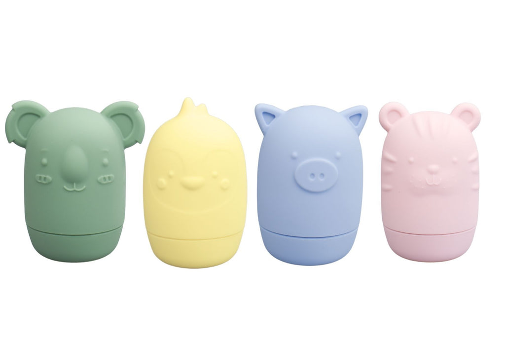 Silicone Animal Pourers Brave Beasts 4 Pces