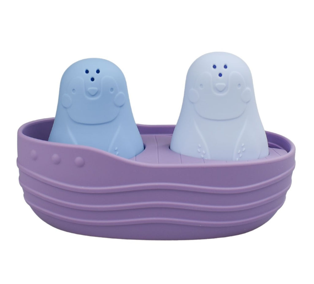 Silicone Bath Boat Penguins