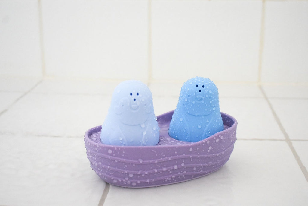 Silicone Bath Boat Penguins