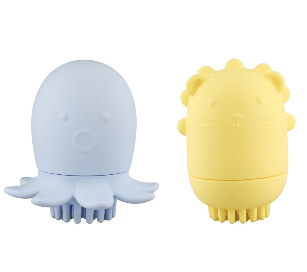 Silicone Animal Bath Shower Brush 2 Pces