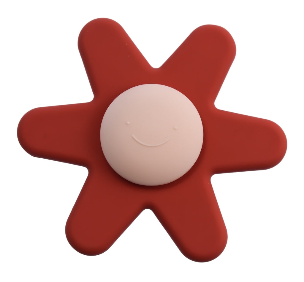 Silicone Daisy Spinner Red