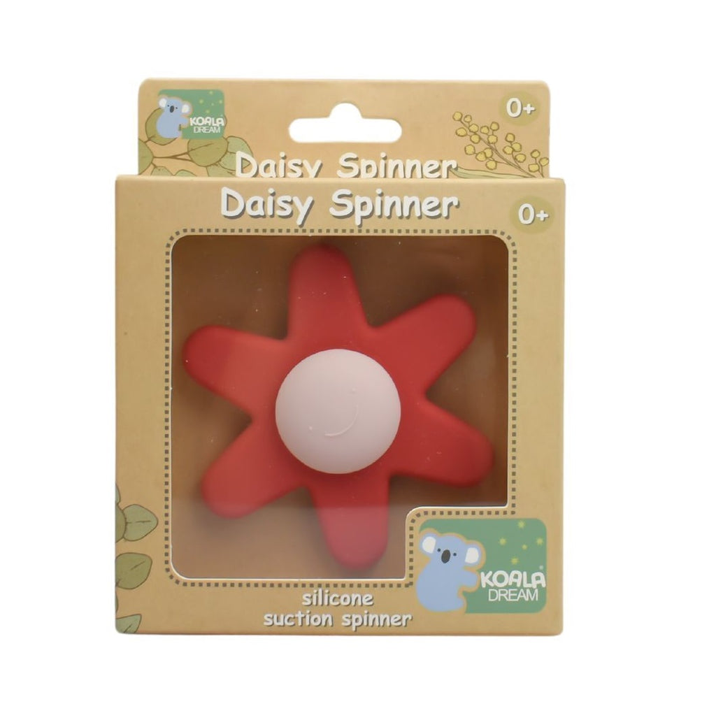 Silicone Daisy Spinner Red