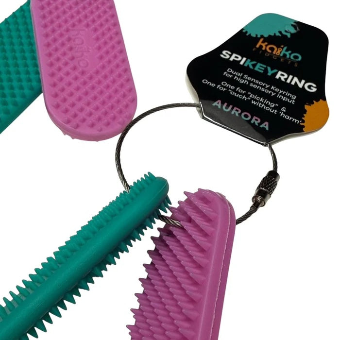 Kaiko Spikey Ring Dual Pads Aurora - Teal & Pink