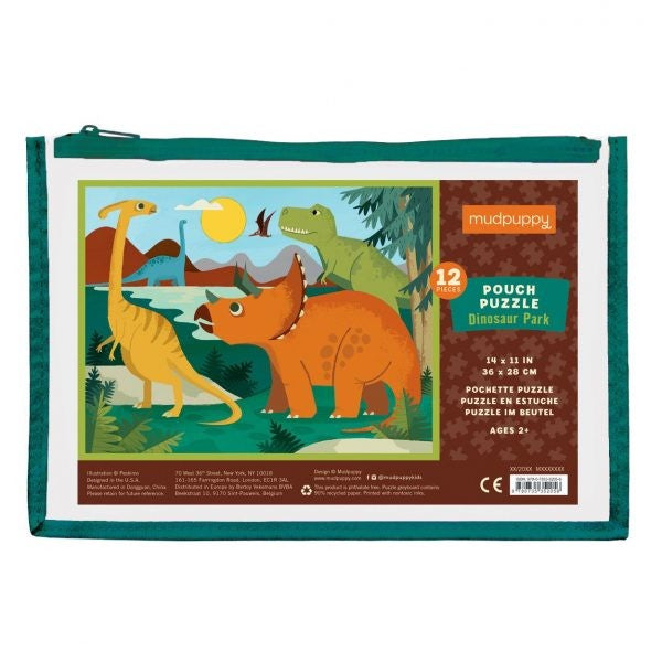Bb 12 Piece Puzzle Dinosaur Park