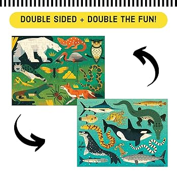 Double Sided 100 Pce Puzzle Land & Sea